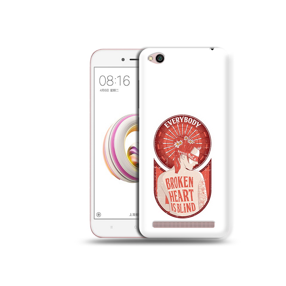

Чехол MyPads Tocco для Xiaomi Redmi 5A девушка разбитое сердце (PT227197.319.310), Прозрачный, Tocco