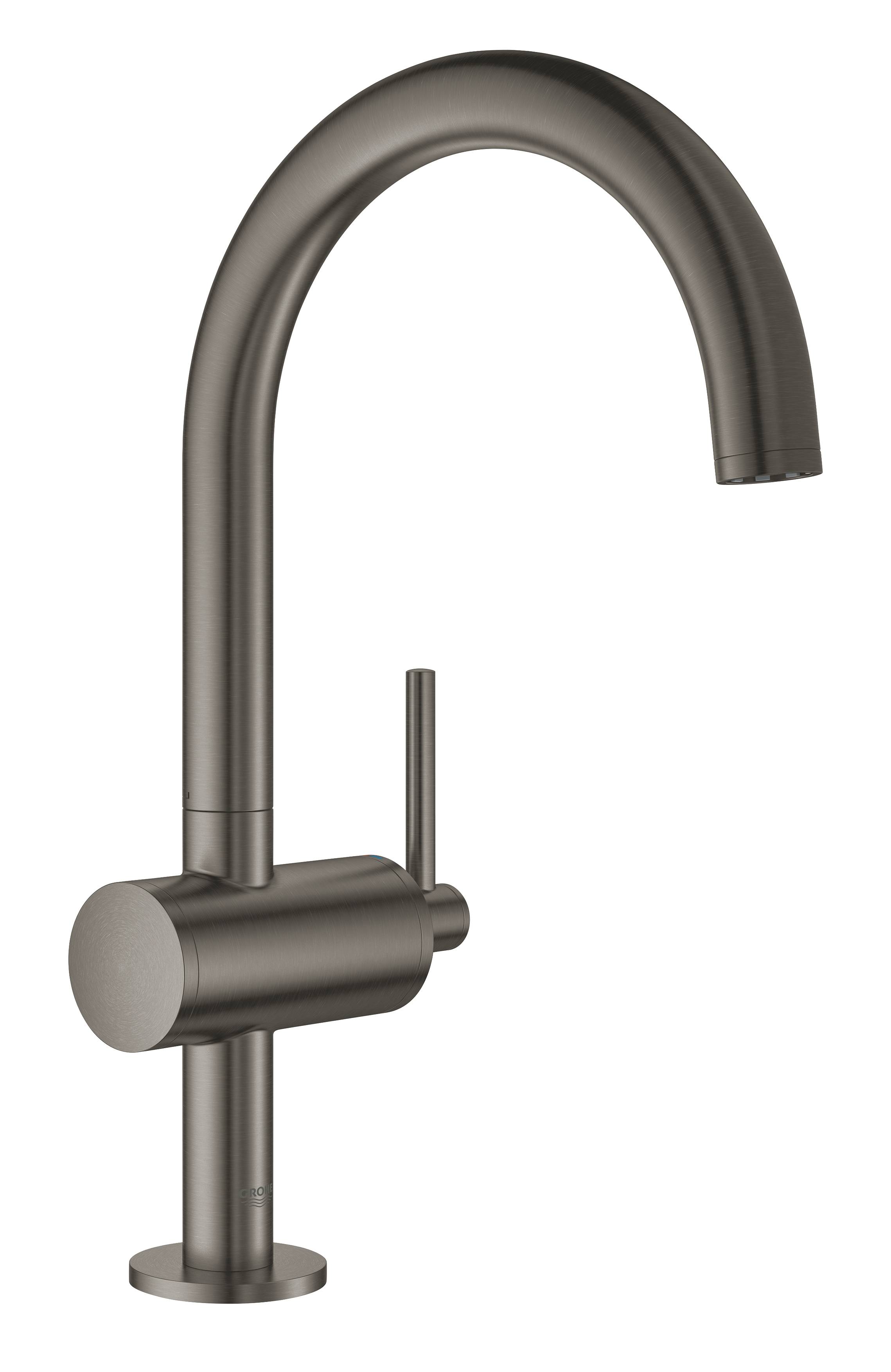 фото Смеситель для раковины grohe atrio new, темный графит матовый (32042al3)