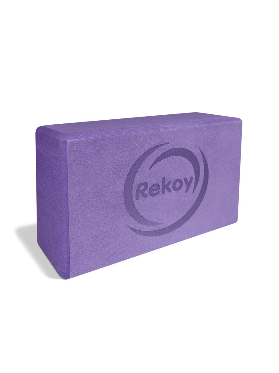 

Блок для йоги Rekoy 23х15 см, фиолетовый, BLY2315