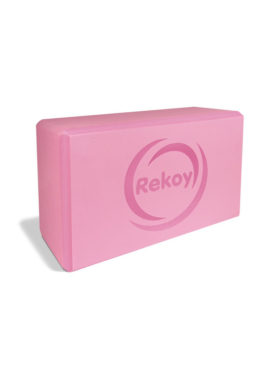 

Блок для йоги Rekoy 23х15 см, розовый, BLY2315