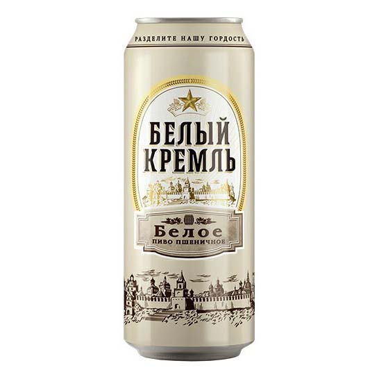 

Пиво Белый Кремль белое светлое 5,5% 0,45 л