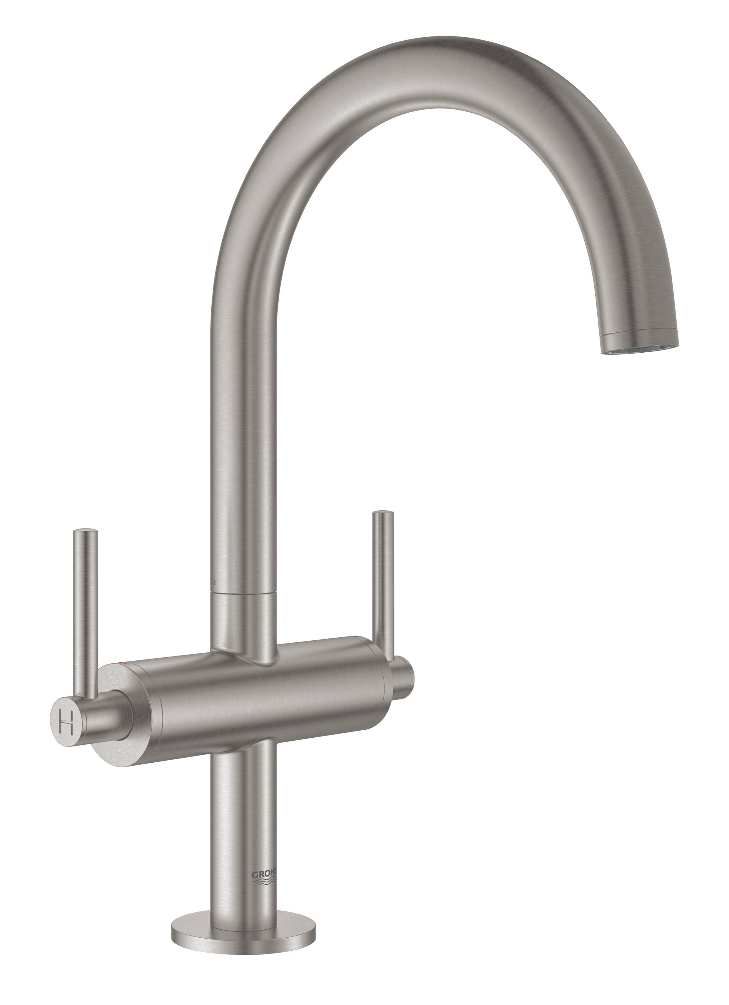 фото Смеситель для раковины grohe atrio new, суперcталь (21022dc3)