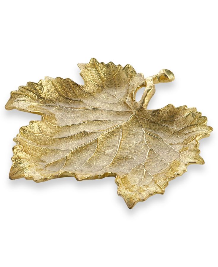 фото Чаша michael aram лист винограда нержавеющая сталь золотистая 20 х 19 х 2 см