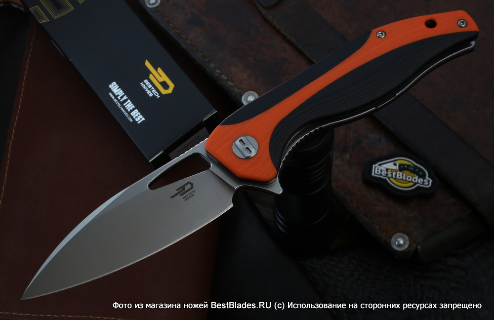 

Складной нож Bestech Knives Komodo BG26C, Оранжевый;черный, Komodo