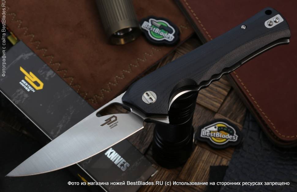 

Складной нож Bestech Knives Muskie (D2, стоунвош/сатин), Muskie