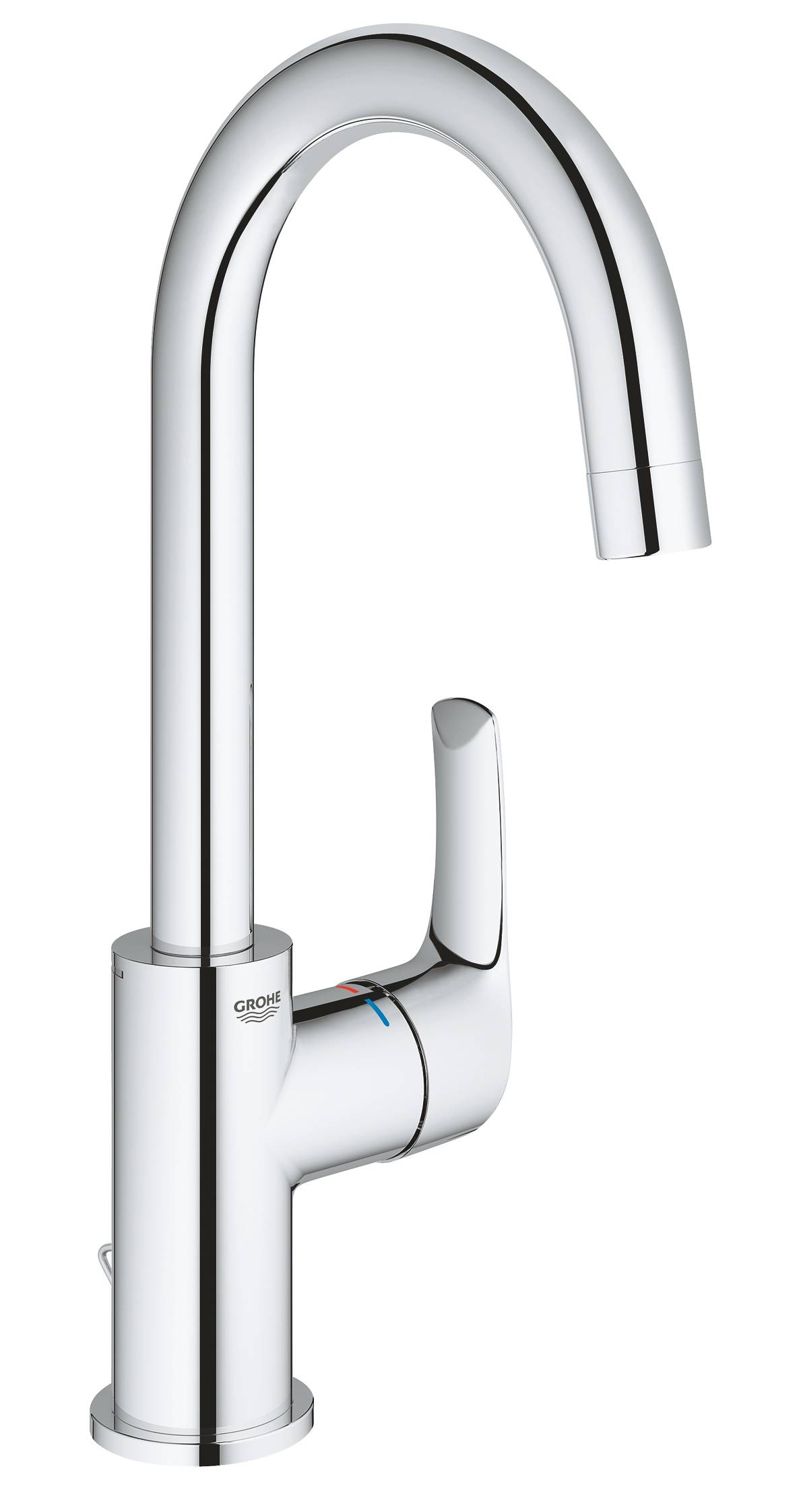 фото Смеситель для раковины grohe eurosmart new с цепочкой, хром (23743002)