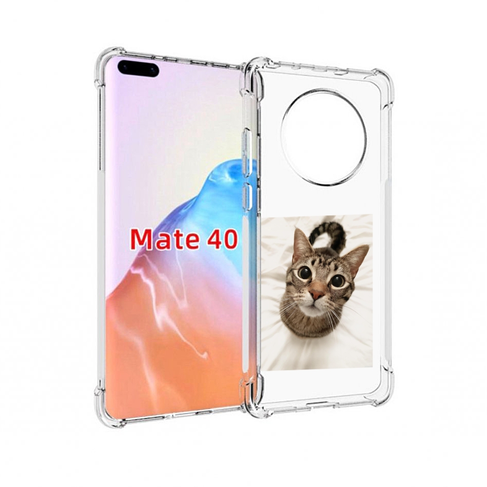 

Чехол MyPads Tocco для Huawei Mate 40 Котик, Прозрачный, Tocco