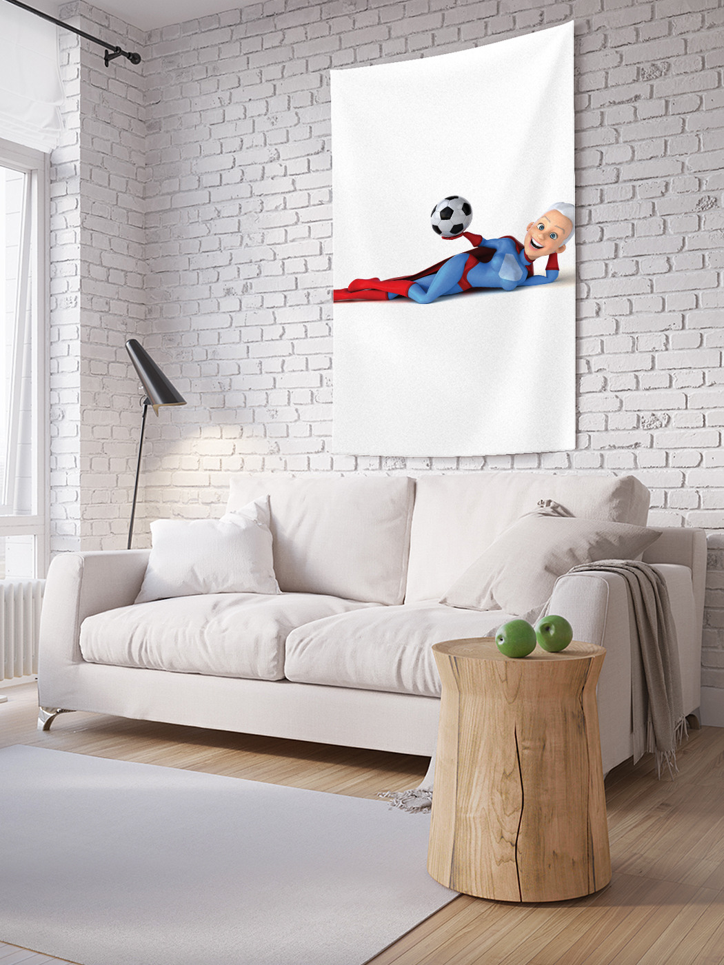 

Вертикальное фотопанно на стену JoyArty Герой футбола 150x200 см, Герой футбола