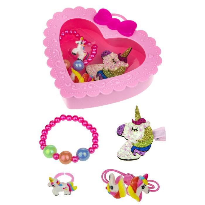 

Набор украшений 1toy Sweet heart Bijou кольца, браслет и заколки Т21039-1, Разноцветный