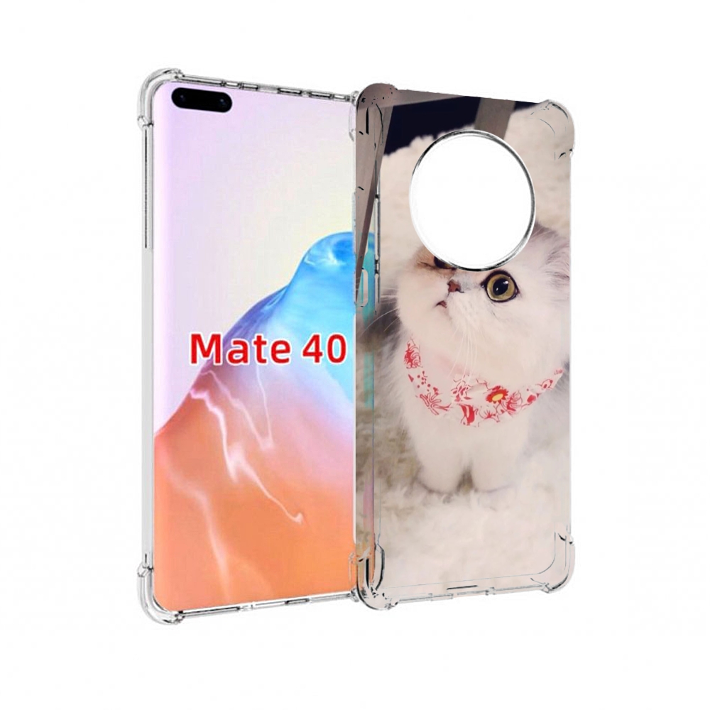 

Чехол MyPads Tocco для Huawei Mate 40 Котеночек женский, Прозрачный, Tocco
