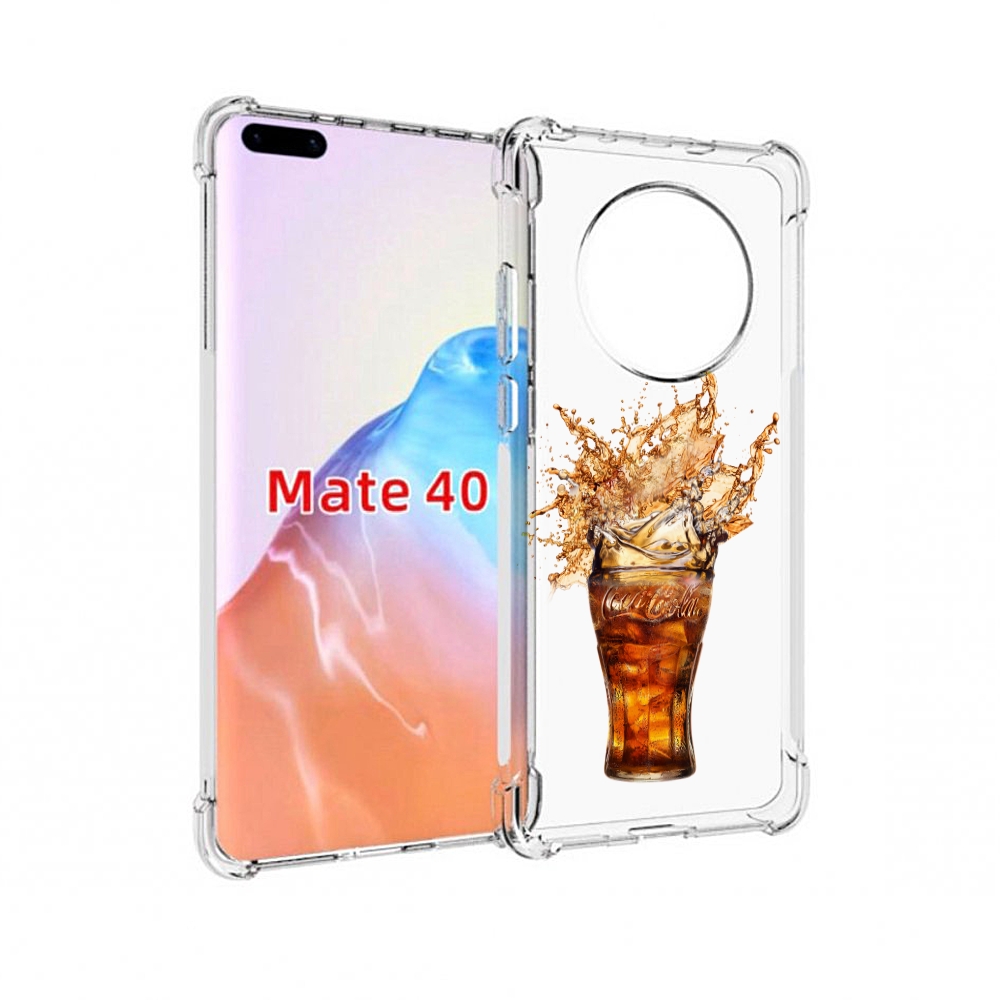 

Чехол MyPads Tocco для Huawei Mate 40 Кола-в-стакане, Прозрачный, Tocco