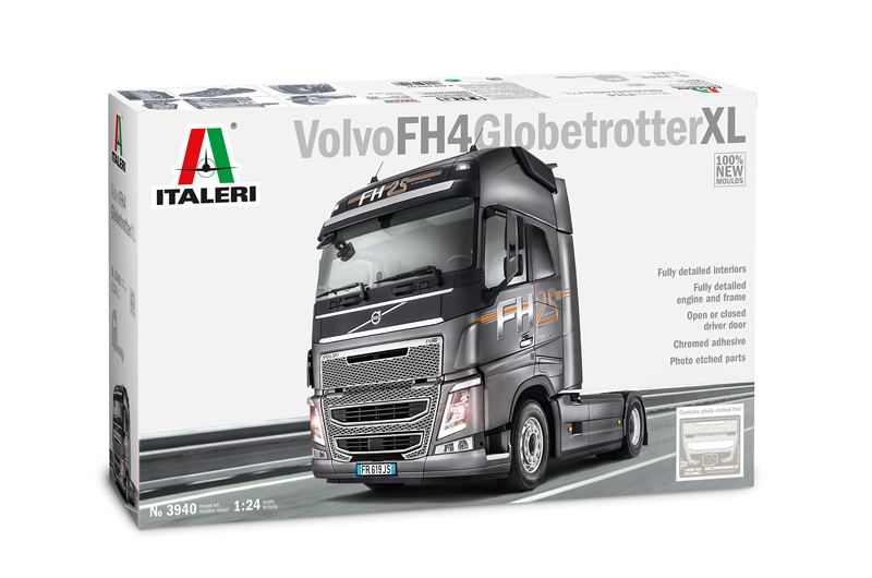 фото Сборная модель italeri 1/24 грузовик вольво fh 4 globetrotter xl 3940