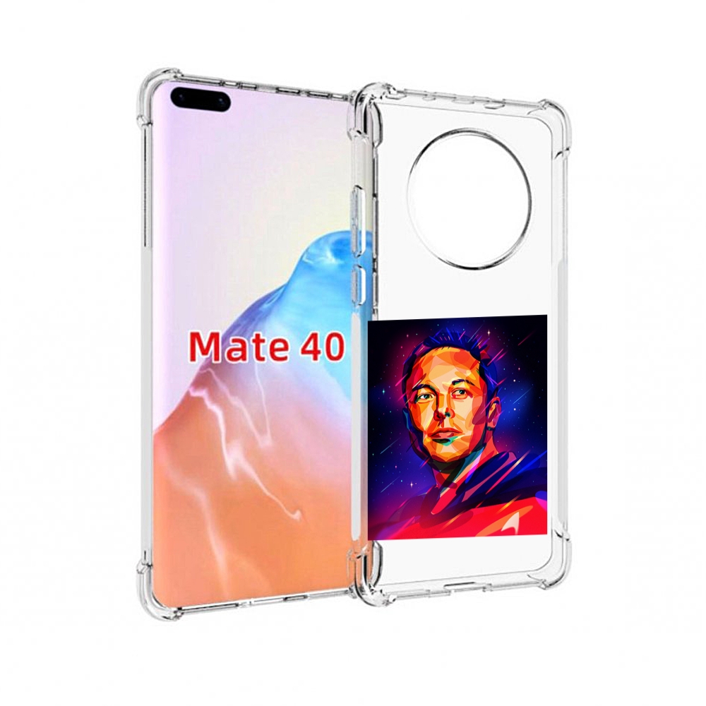 

Чехол MyPads Tocco для Huawei Mate 40 Илон-Маск, Прозрачный, Tocco