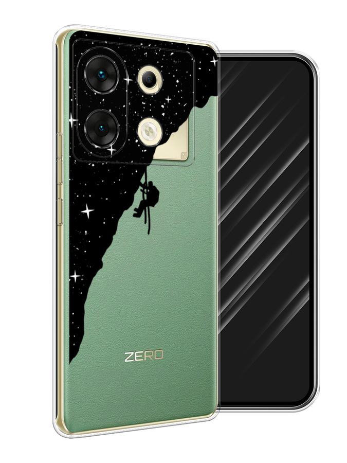 

Чехол Awog на Infinix Zero 30 5G "Скалолаз в космосе", Черный;белый;бежевый, 3104950-1