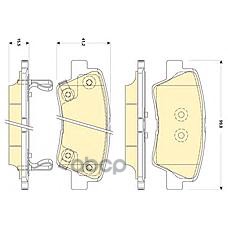 Комплект тормозных колодок KIA 583022KA10