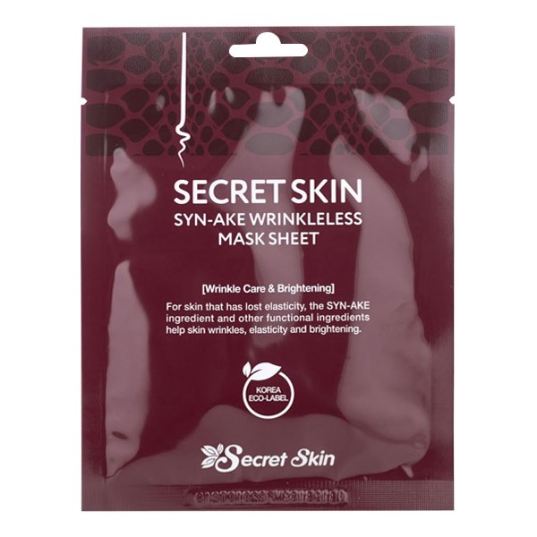 

Набор тканевых масок Secret Skin Syn-Ake Wrinkleless Mask Pack, 10 шт. по 20 г