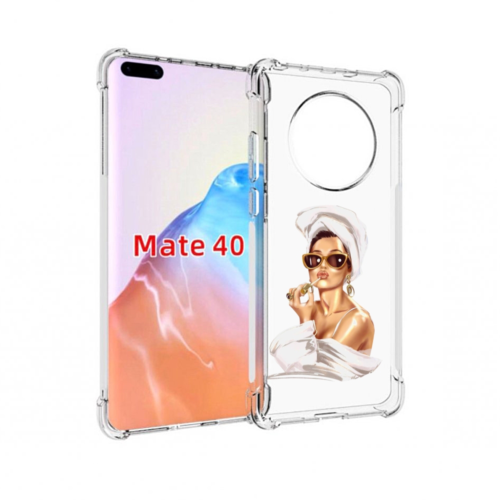 

Чехол MyPads Tocco для Huawei Mate 40 Девушка-утром женский, Прозрачный, Tocco