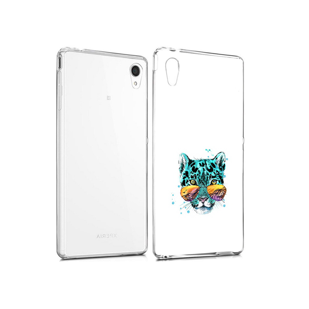 

Чехол MyPads Tocco для Sony Xperia M4 Aqua голубой лео (PT41841.249.294), Прозрачный, Tocco