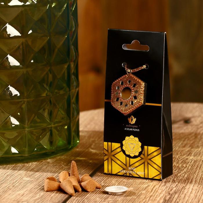 

Аромаконусы "Chakra" 40 шт и подставка Ароматная пиларгония и мята
