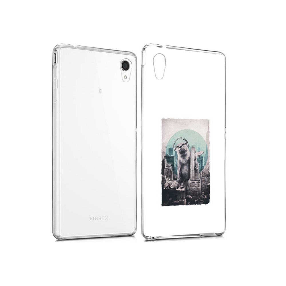 

Чехол MyPads Tocco для Sony Xperia M4 Aqua выдра в городе (PT41841.249.283), Прозрачный, Tocco