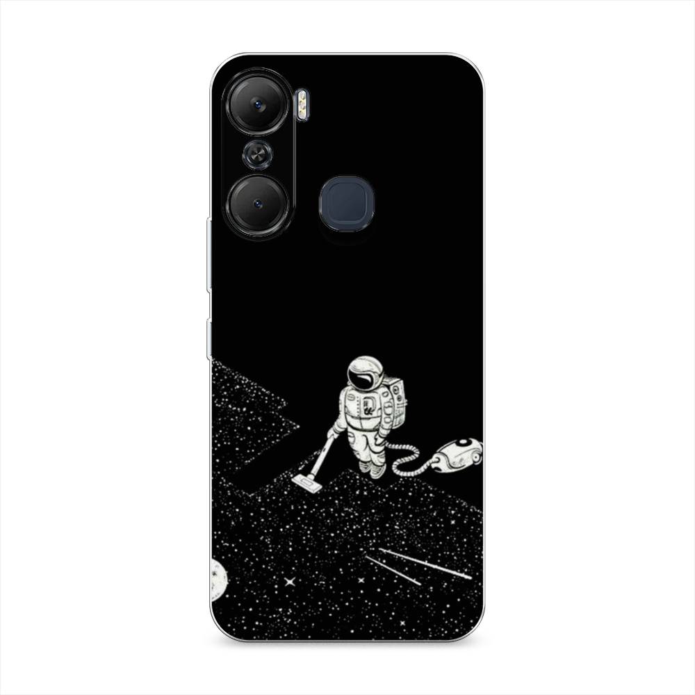 

Чехол Awog на Infinix Hot 12 Pro / Инфиникс Хот 12 Про "Космонавт с пылесосом", Белый, 3102450-4