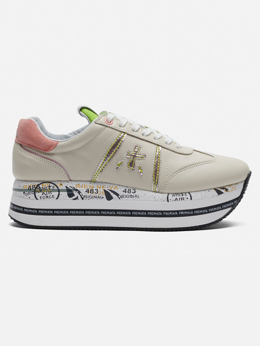 

Кроссовки женские Premiata Beth 6016 бежевые 39 EU, Beth 6016