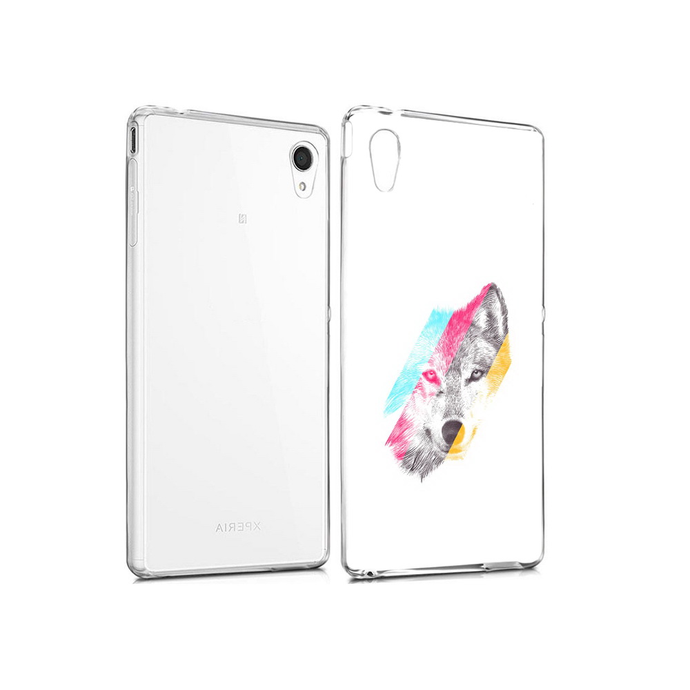 Чехол MyPads Tocco для Sony Xperia M4 Aqua волк градиент (PT41841.249.268)