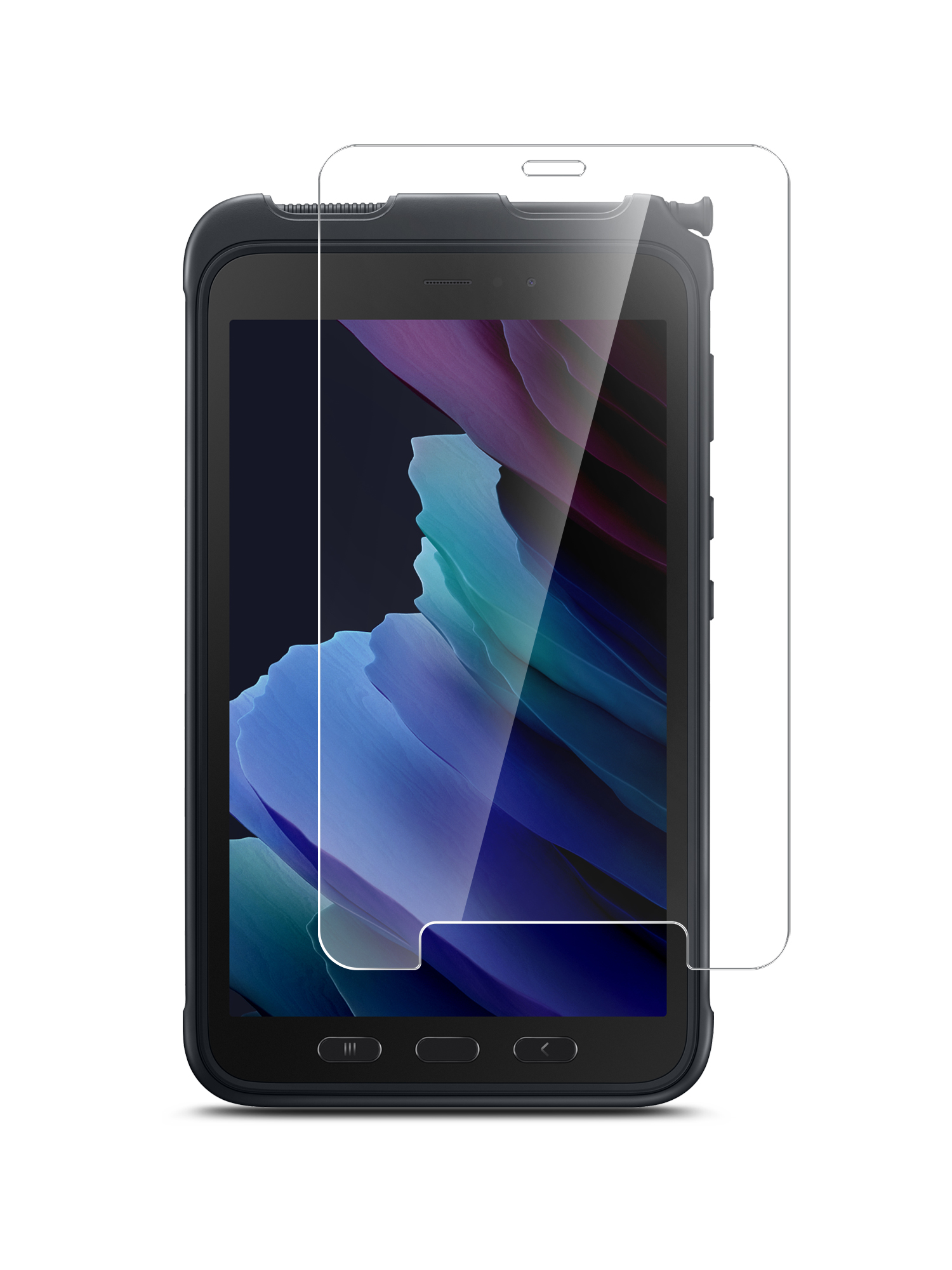 Гибридное защитное стекло Brozo на Samsung Galaxy Tab Active 3 8” SM-T575