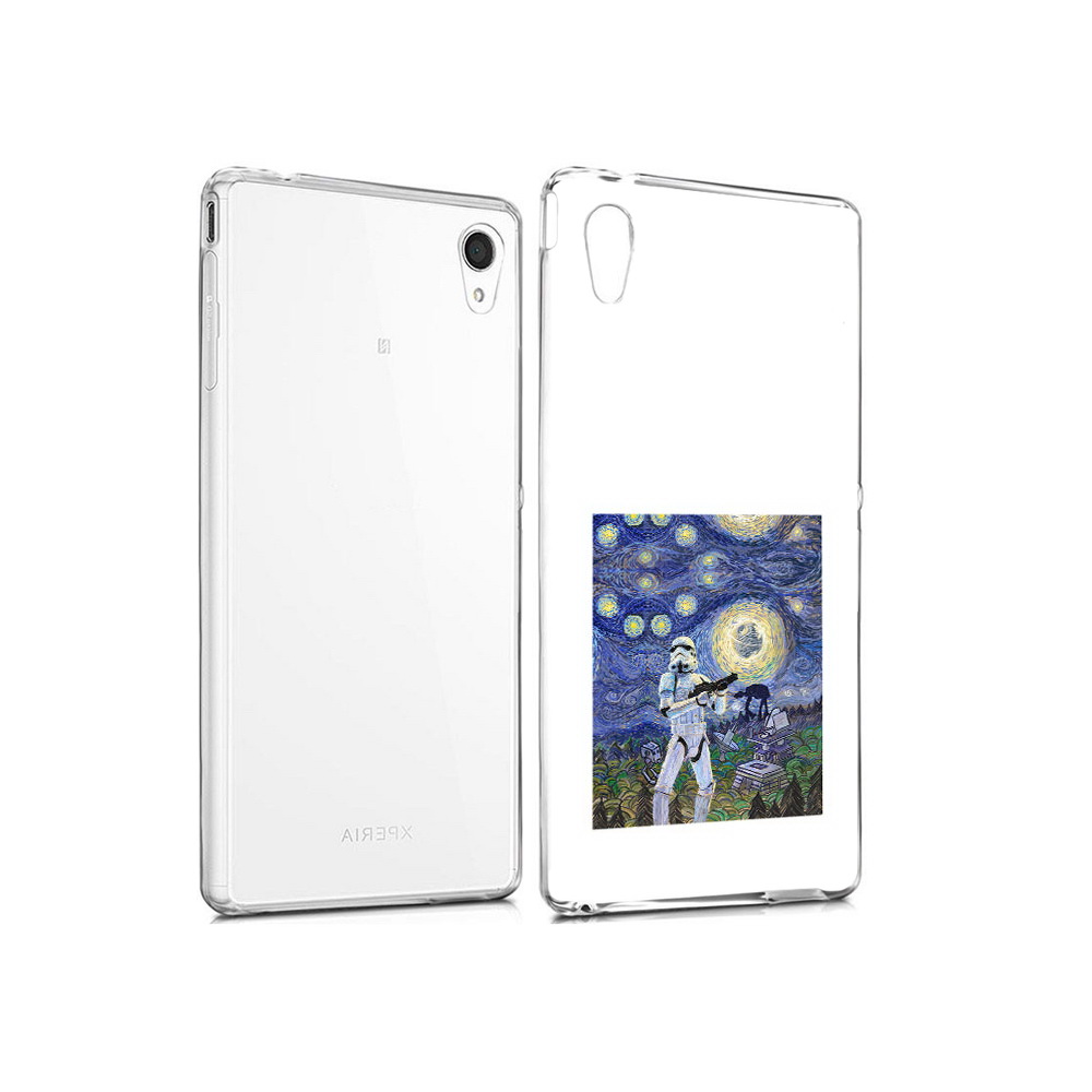 

Чехол MyPads Tocco для Sony Xperia M4 Aqua star wars звездная ночь (PT41841.249.23), Прозрачный, Tocco