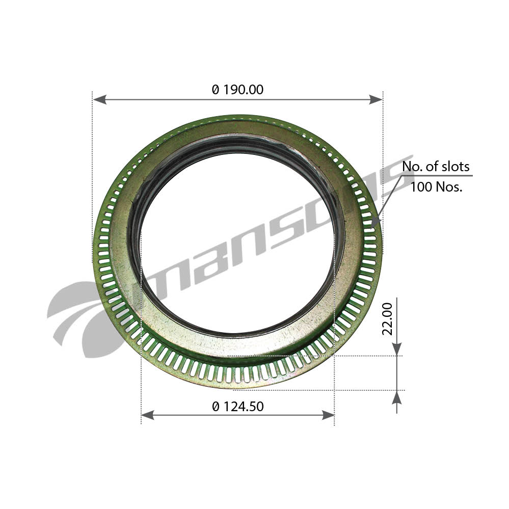 

Сальник Mansons 200.031 для ступицы задней DAF XF95 105