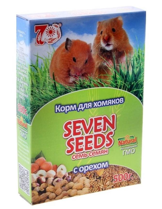 Сухой корм для хомяков Seven Seeds с орехом, 500 г