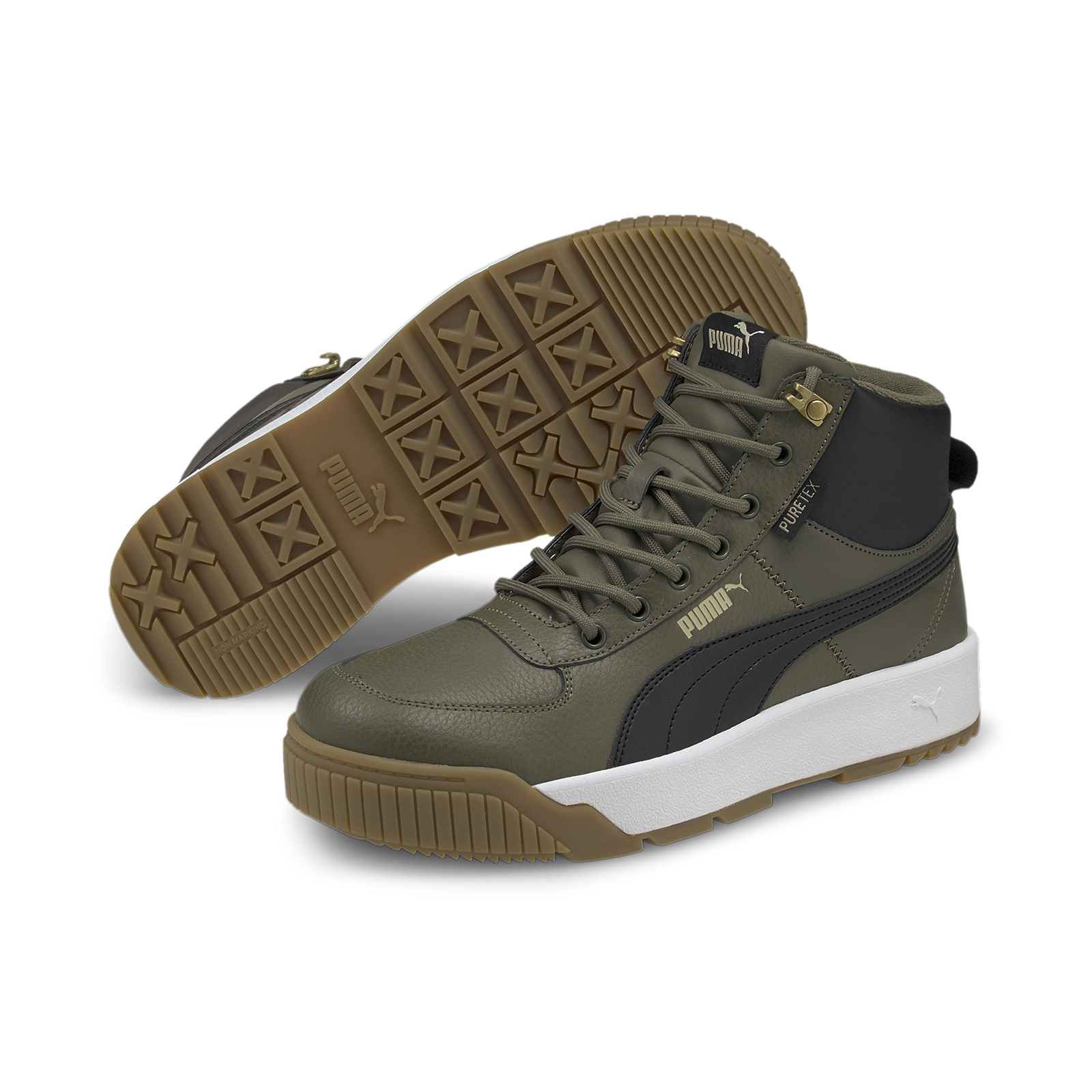 фото Кроссовки женские puma tarrenz sb puretex зеленые 9 uk