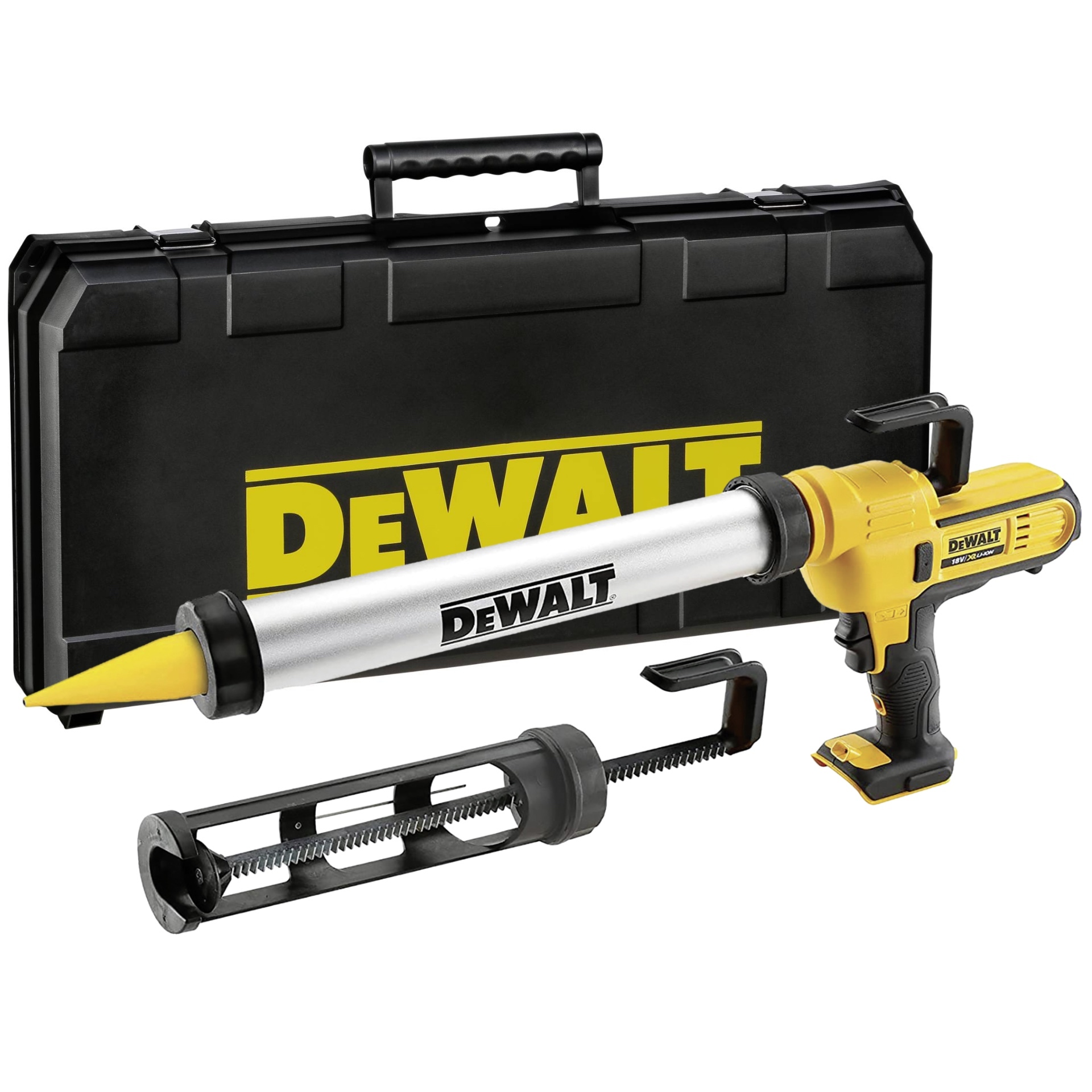 Аккумуляторный пистолет для герметика DEWALT 18 В, 2500 Н, 584 мм/мин, DCE581NK