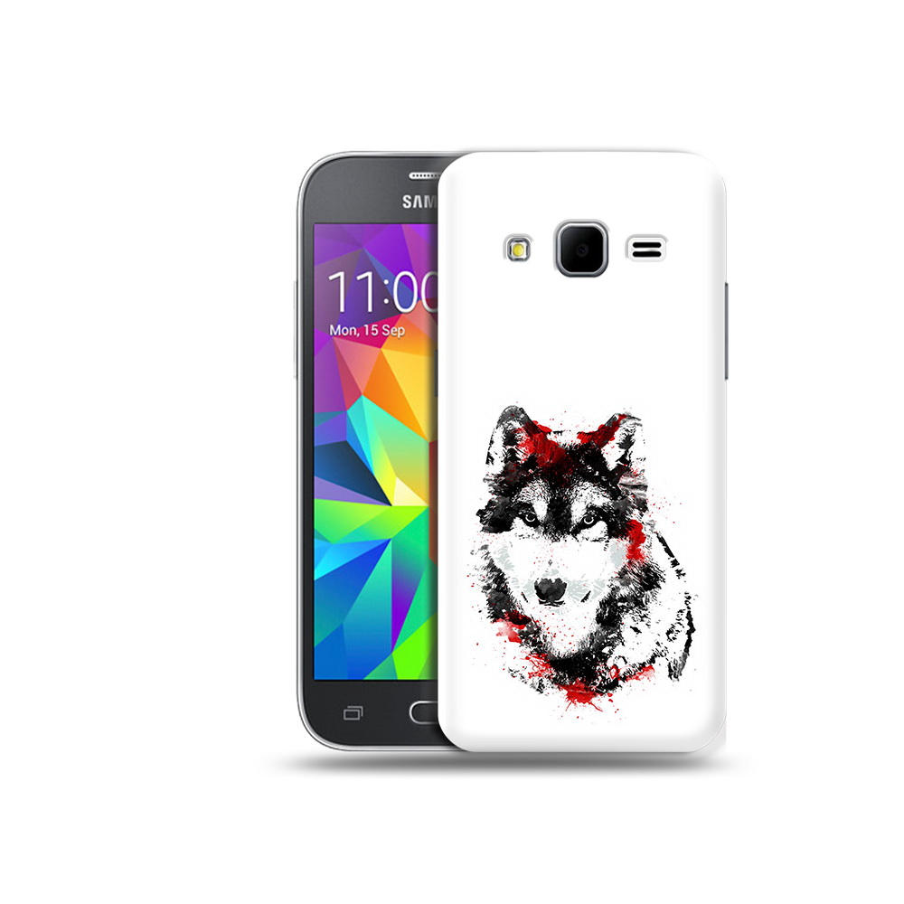 

Чехол MyPads Tocco для Samsung Galaxy Core Prime кровавый волк (PT11933.566.416), Прозрачный, Tocco