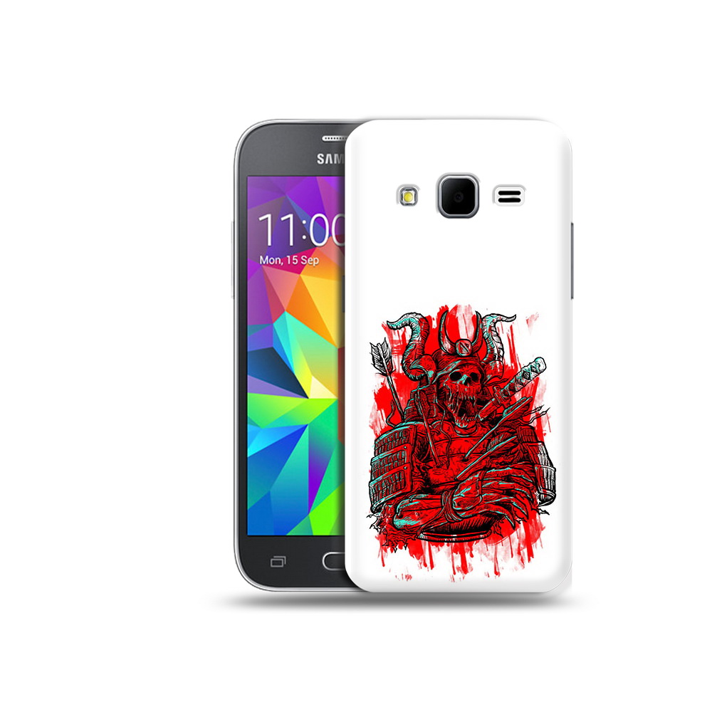 

Чехол MyPads Tocco для Samsung Galaxy Core Prime красный скелет воин (PT11933.566.413), Прозрачный, Tocco