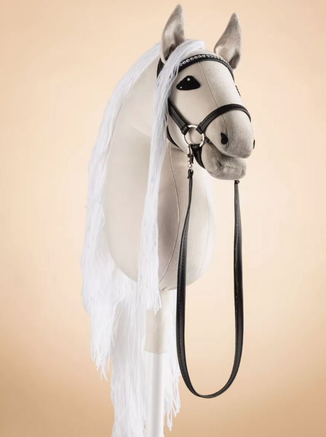 Мягкая игрушка Hobbyhorse & Newstars лошадь на палке белый