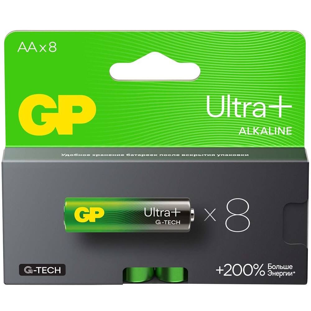 

Батарейка GP Ultra Plus LR06 15AUPA21-2CRB8 8 шт