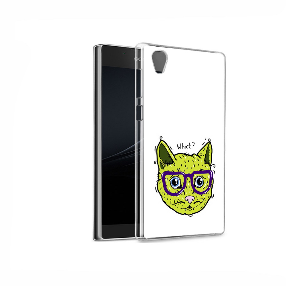

Чехол MyPads Tocco для Sony Xperia L1 Зеленый кот (PT66853.250.86), Прозрачный, Tocco