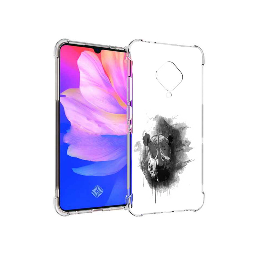 

Чехол MyPads Tocco для Vivo V17 носорог (PT147343.378.523), Прозрачный, Tocco