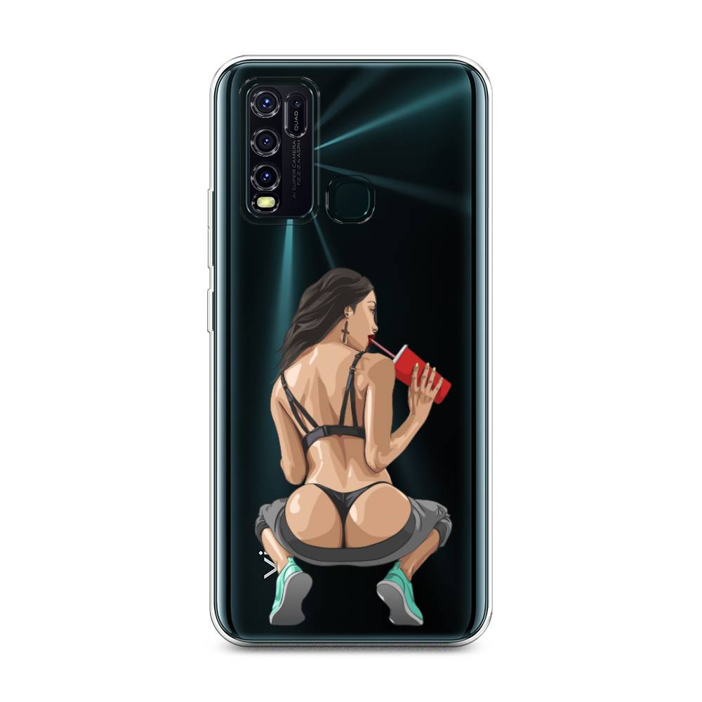 

Чехол на Vivo Y30 "Сочные булочки", Бежевый;красный;черный, 262650-6