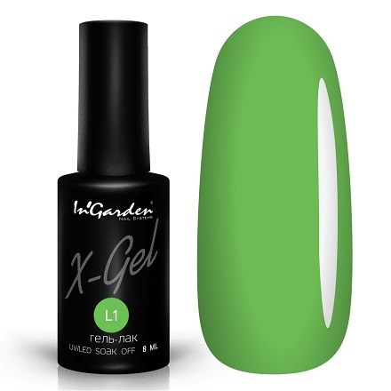 

Гель-лак In'Garden X-Gel Natural Green, №L1