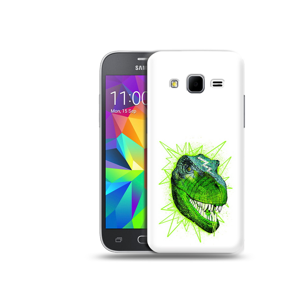 

Чехол MyPads Tocco для Samsung Galaxy Core Prime зеленый динозавр (PT11933.566.358), Прозрачный, Tocco