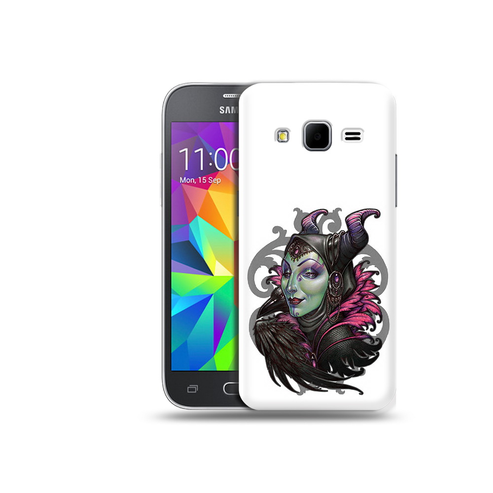 

Чехол MyPads Tocco для Samsung Galaxy Core Prime зеленая девушка с вороном, Прозрачный, Tocco