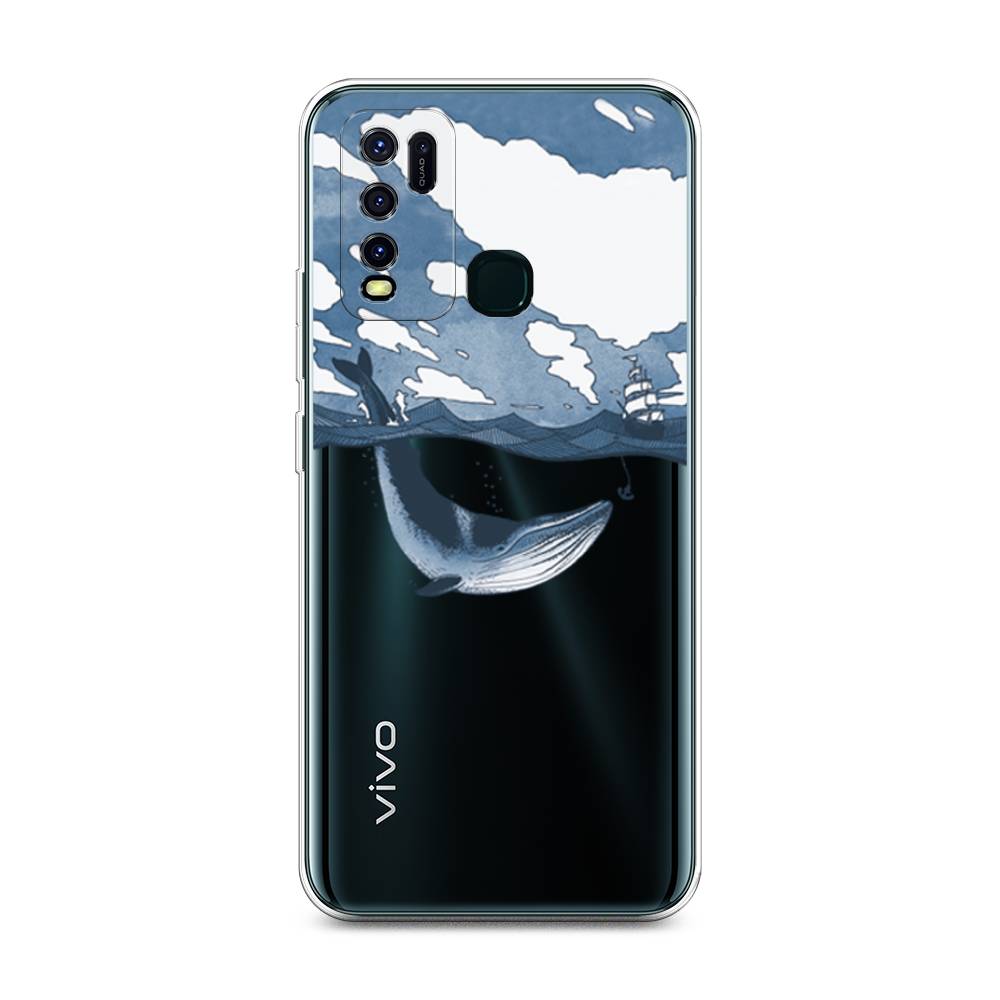 

Чехол на Vivo Y30 "Большой кит", Синий, 262650-1