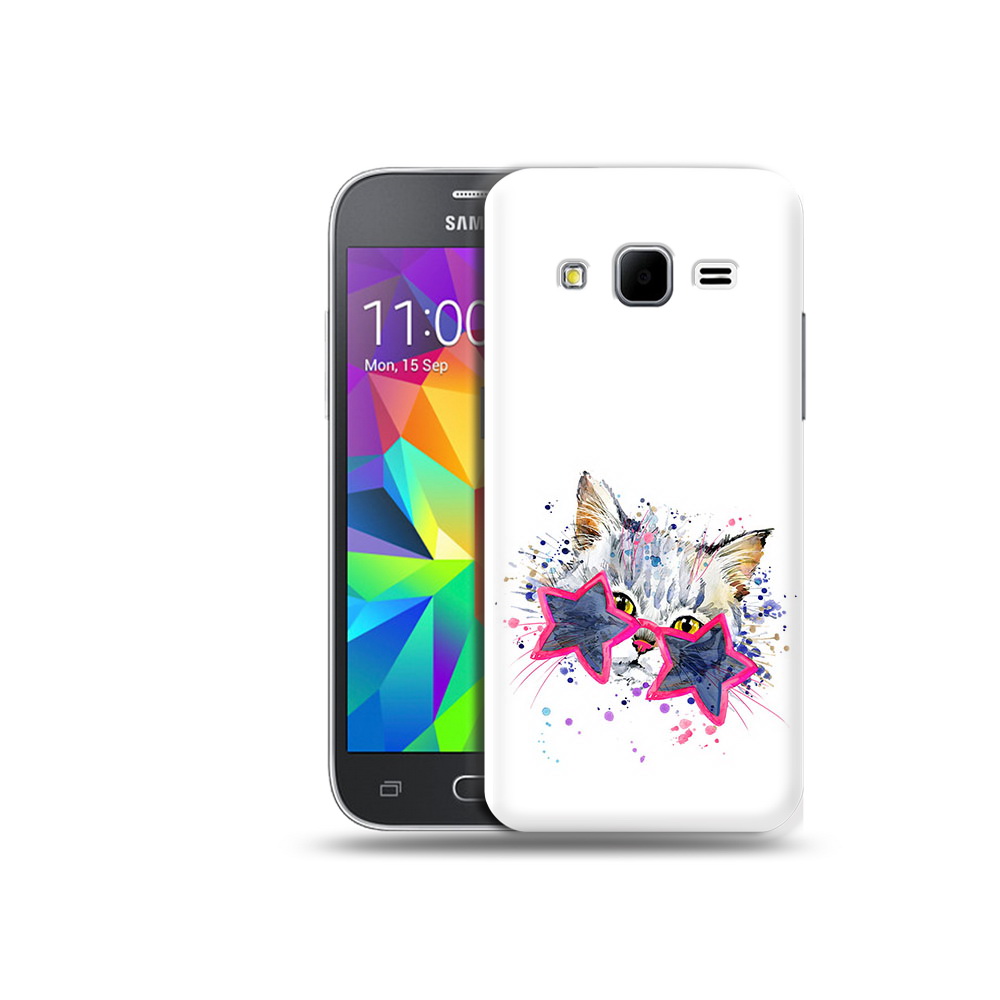 

Чехол MyPads Tocco для Samsung Galaxy Core Prime звездные очки (PT11933.566.353), Прозрачный, Tocco