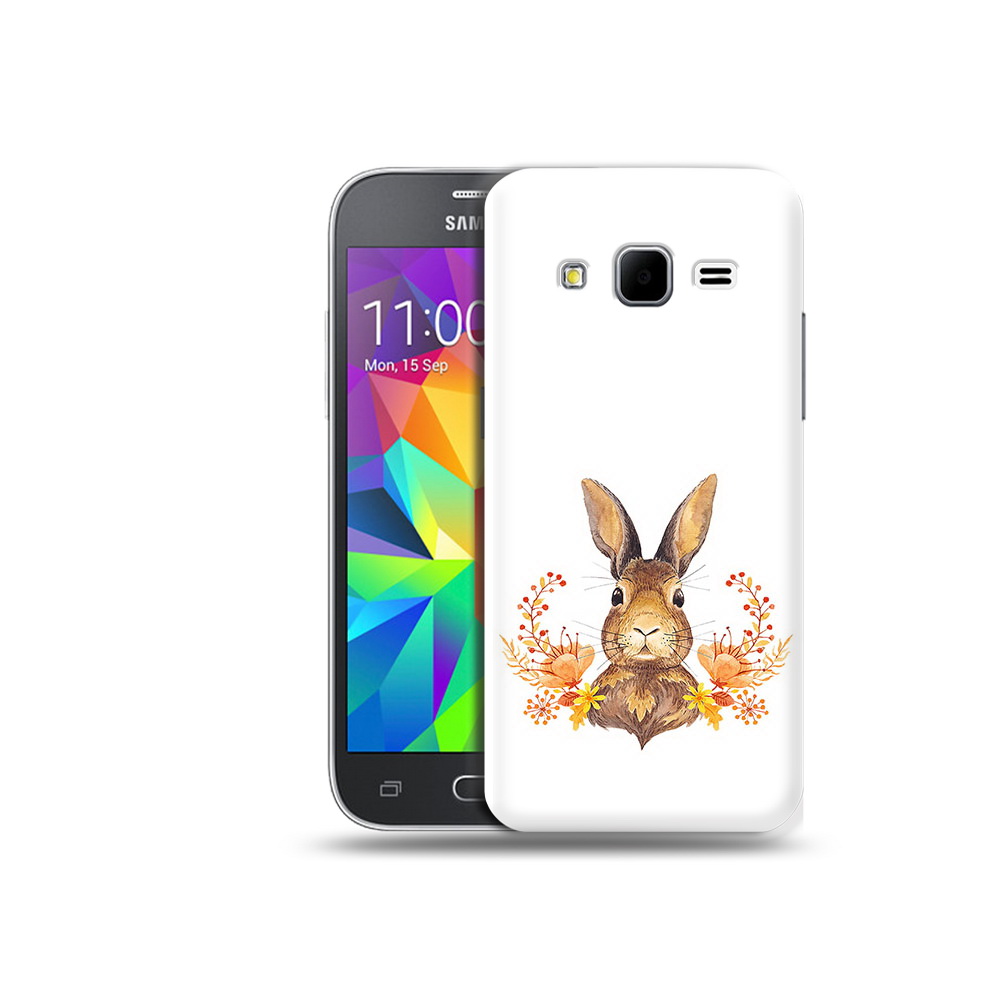 

Чехол MyPads Tocco для Samsung Galaxy Core Prime зайка в цветах (PT11933.566.349), Прозрачный, Tocco