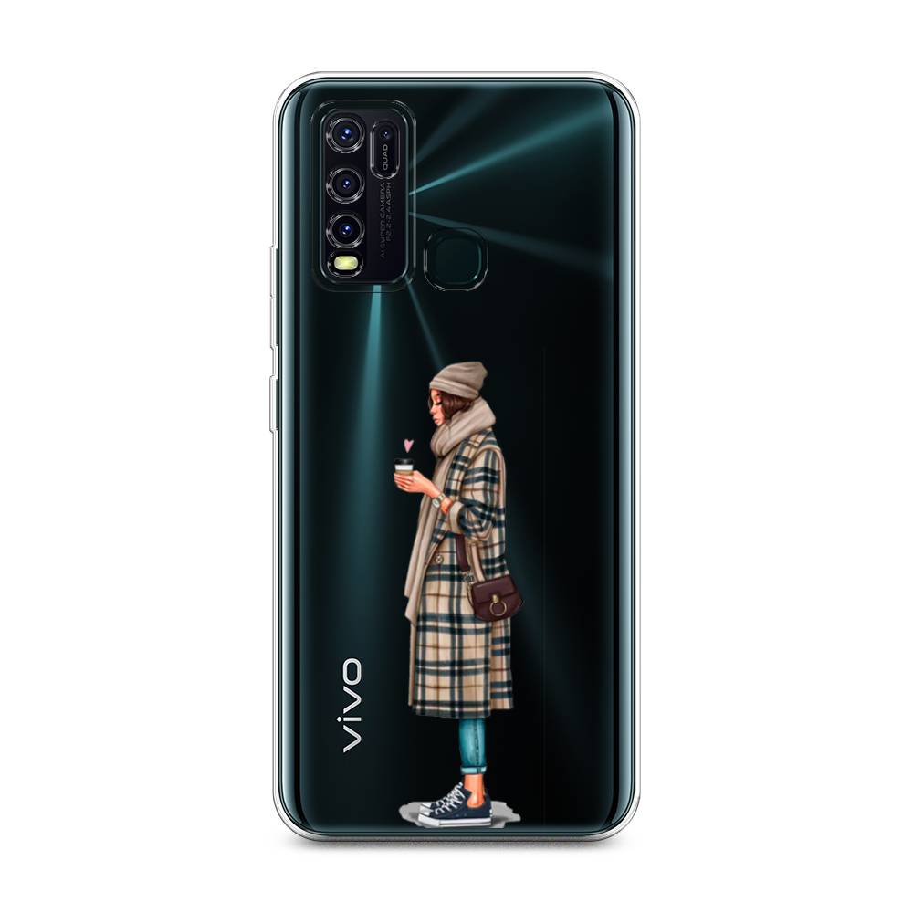 

Чехол на Vivo Y30 "Утренний кофе", Коричневый;бежевый, 262650-6