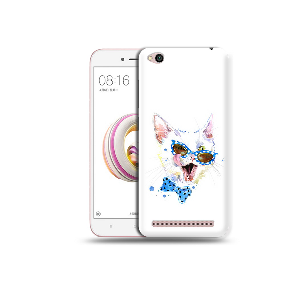 

Чехол MyPads Tocco для Xiaomi Redmi 5A белый кот (PT227197.319.229), Прозрачный, Tocco