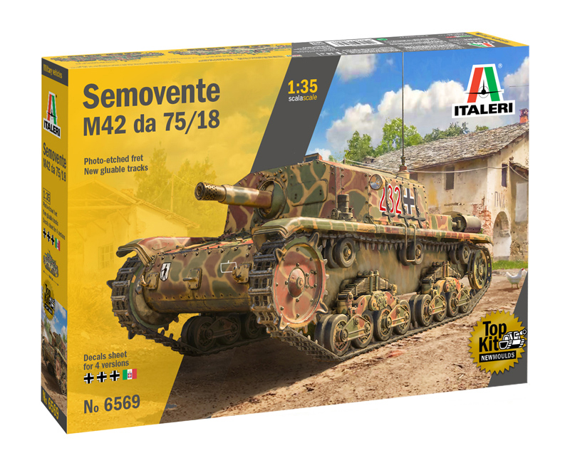 Сборная модель Italeri 1/35 Самоходка M42 da 75/18 6569