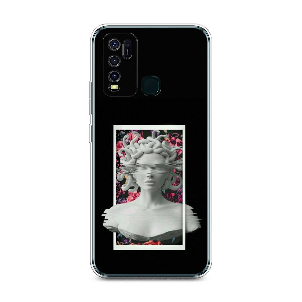 

Чехол на Vivo Y30 "Web Punk Медуза Горгона", Черный;серый, 262650-6